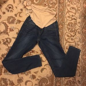 Indigo Blue full panel maternity jeans